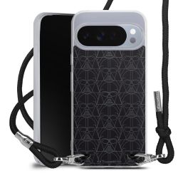 New Carry Case Transparent Stoff schwarz/silber