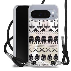 New Carry Case Transparent Stoff schwarz/silber