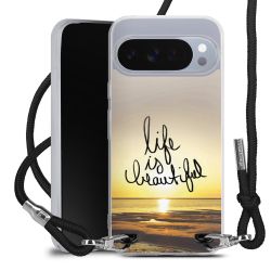 New Carry Case Transparent Stoff schwarz/silber