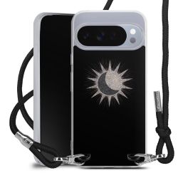 New Carry Case Transparent Stoff schwarz/silber