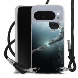 New Carry Case Transparent Stoff schwarz/silber