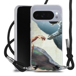 New Carry Case Transparent Stoff schwarz/silber