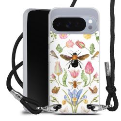 New Carry Case Transparent Stoff schwarz/silber