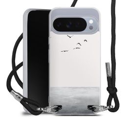 New Carry Case Transparent Stoff schwarz/silber