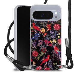 New Carry Case Transparent Stoff schwarz/silber