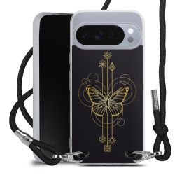 New Carry Case Transparent Stoff schwarz/silber