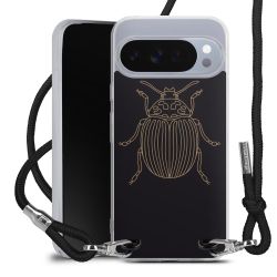 New Carry Case Transparent Stoff schwarz/silber