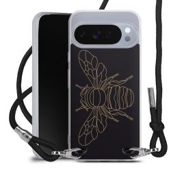 New Carry Case Transparent Stoff schwarz/silber