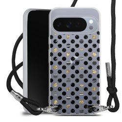 New Carry Case Transparent Stoff schwarz/silber