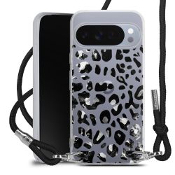 New Carry Case Transparent Stoff schwarz/silber