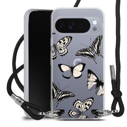 New Carry Case Transparent Stoff schwarz/silber