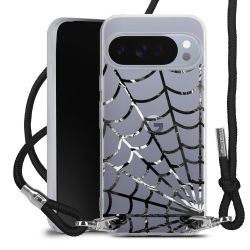 New Carry Case Transparent Stoff schwarz/silber