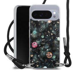 New Carry Case Transparent Stoff schwarz/silber