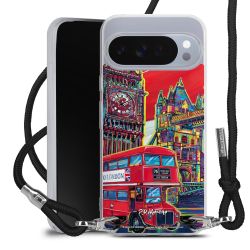 New Carry Case Transparent Stoff schwarz/silber