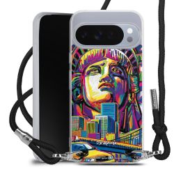 New Carry Case Transparent Stoff schwarz/silber