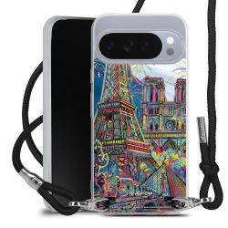 New Carry Case Transparent Stoff schwarz/silber