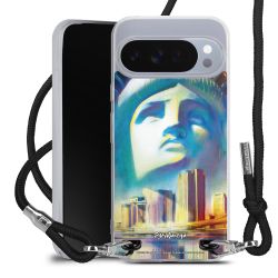 New Carry Case Transparent Stoff schwarz/silber