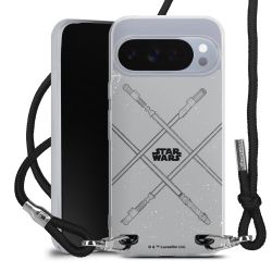 New Carry Case Transparent Stoff schwarz/silber