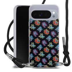 New Carry Case Transparent Stoff schwarz/silber