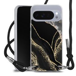 New Carry Case Transparent Stoff schwarz/silber