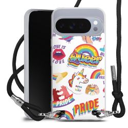 New Carry Case Transparent Stoff schwarz/silber