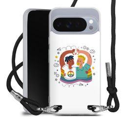 New Carry Case Transparent Stoff schwarz/silber