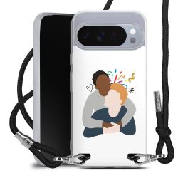 New Carry Case Transparent Stoff schwarz/silber