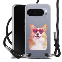 New Carry Case Transparent Stoff schwarz/silber