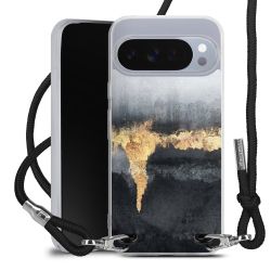 New Carry Case Transparent Stoff schwarz/silber