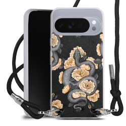 New Carry Case Transparent Stoff schwarz/silber