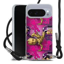 New Carry Case Transparent Stoff schwarz/silber