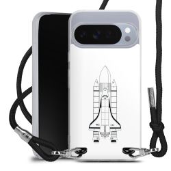 New Carry Case Transparent Stoff schwarz/silber