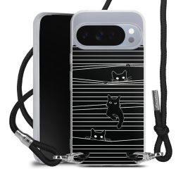 New Carry Case Transparent Stoff schwarz/silber