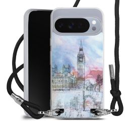 New Carry Case Transparent Stoff schwarz/silber