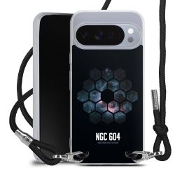 New Carry Case Transparent Stoff schwarz/silber