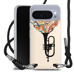 New Carry Case Transparent Stoff schwarz/silber