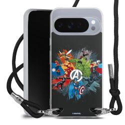 New Carry Case Transparent Stoff schwarz/silber