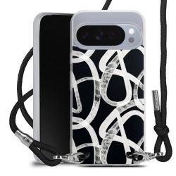 New Carry Case Transparent Stoff schwarz/silber