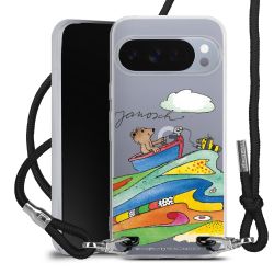 New Carry Case Transparent Stoff schwarz/silber