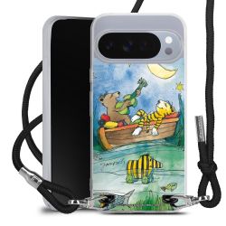 New Carry Case Transparent Stoff schwarz/silber