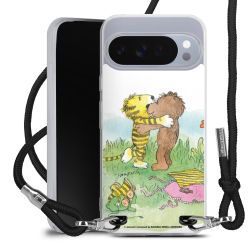 New Carry Case Transparent Stoff schwarz/silber