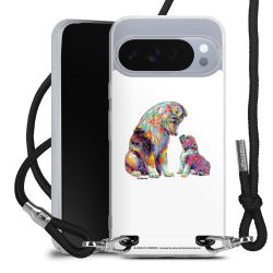 New Carry Case Transparent Stoff schwarz/silber