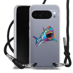 New Carry Case Transparent Stoff schwarz/silber