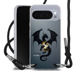 New Carry Case Transparent Stoff schwarz/silber