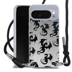 New Carry Case Transparent Stoff schwarz/silber