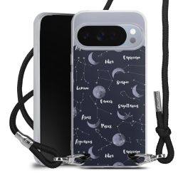 New Carry Case Transparent Stoff schwarz/silber