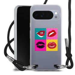 New Carry Case Transparent Stoff schwarz/silber