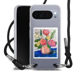 New Carry Case Transparent Stoff schwarz/silber