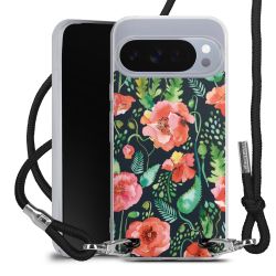 New Carry Case Transparent Stoff schwarz/silber