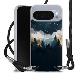 New Carry Case Transparent Stoff schwarz/silber